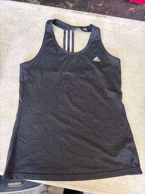 adidas Black Racerback Performance Tank Top